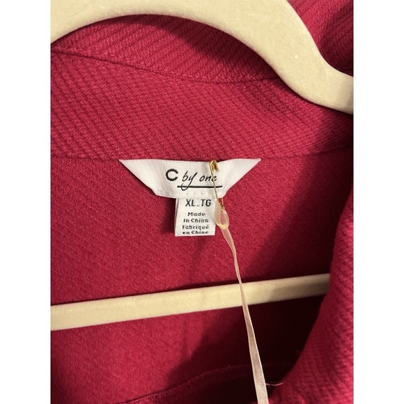 Pink Corduroy Jacket Shirt XL‎ Womens Cotton Button Up NWT Oversized Pockets - Picture 2 of 10